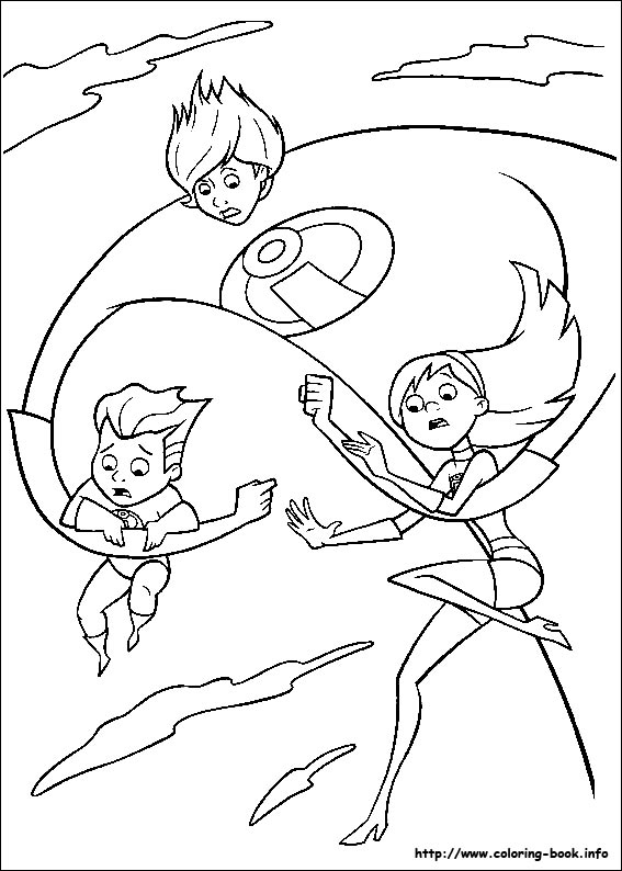 The Incredibles coloring picture